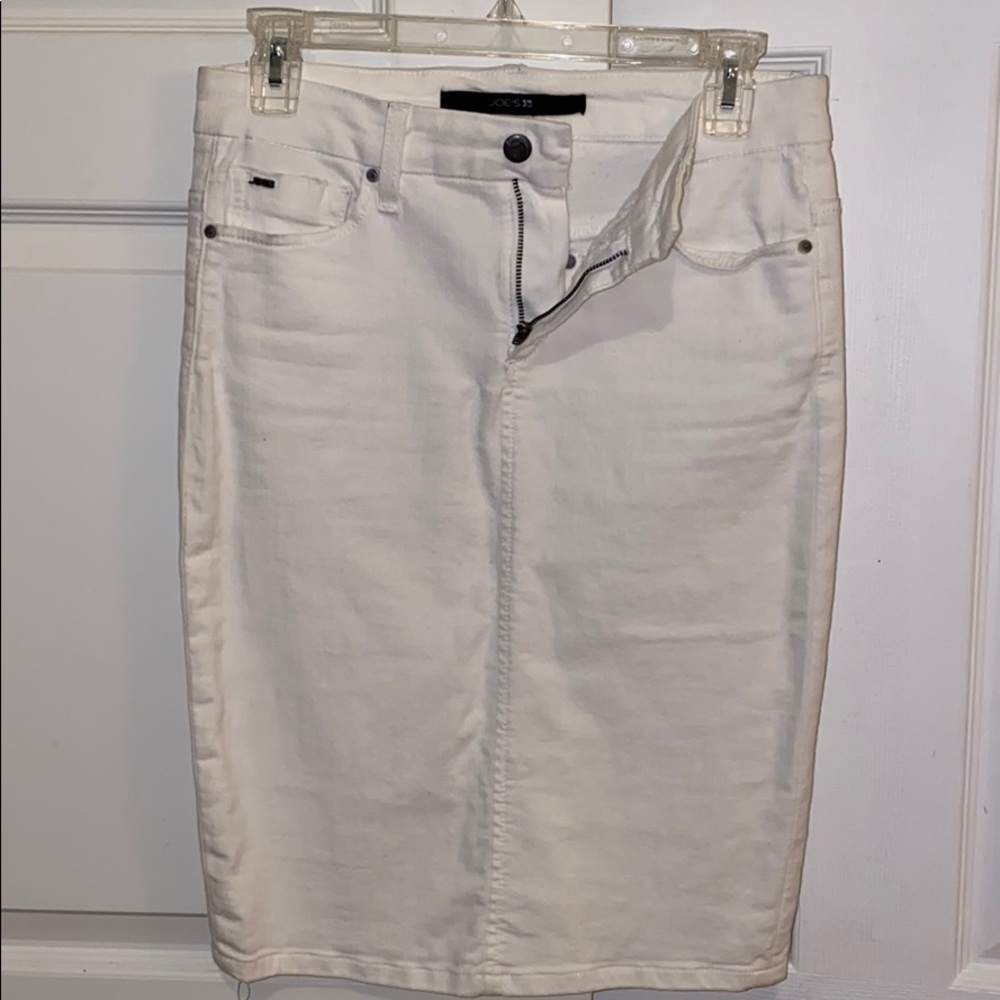 JOE’S denim white skirt